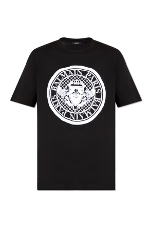 Black T-shirt with print Versace - Vitkac Italy